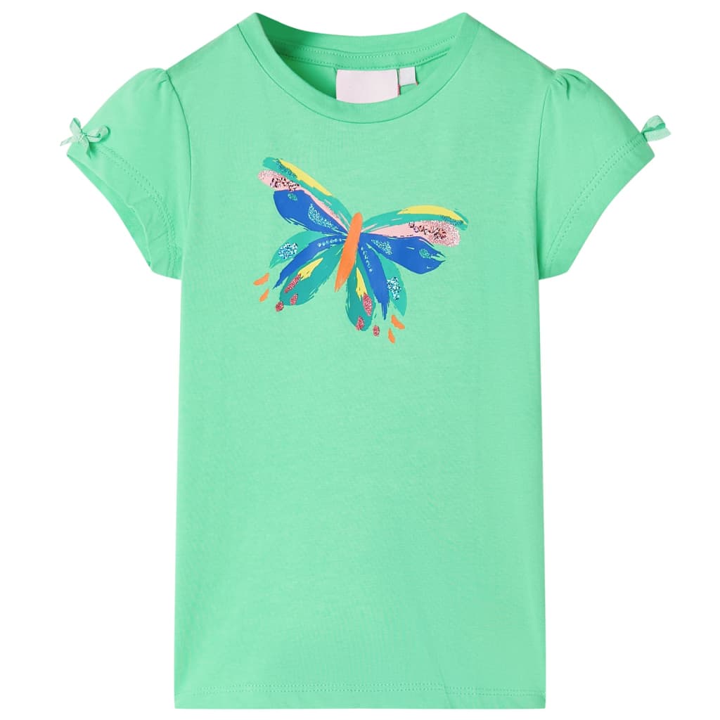 Kinder-T-Shirt Knallrosa 92