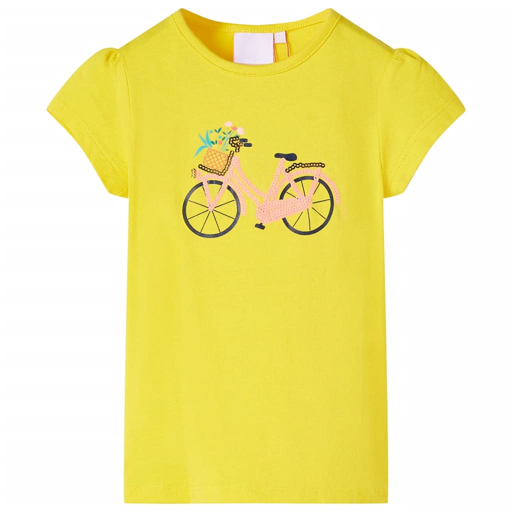 Kinder-T-Shirt Gelb 92