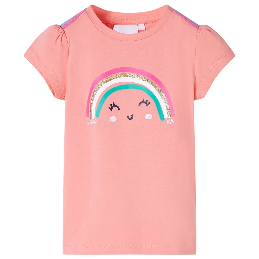 Kinder-T-Shirt Helles Minzgrün 92