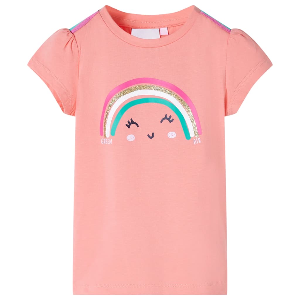 Kinder-T-Shirt Helles Minzgrün 92