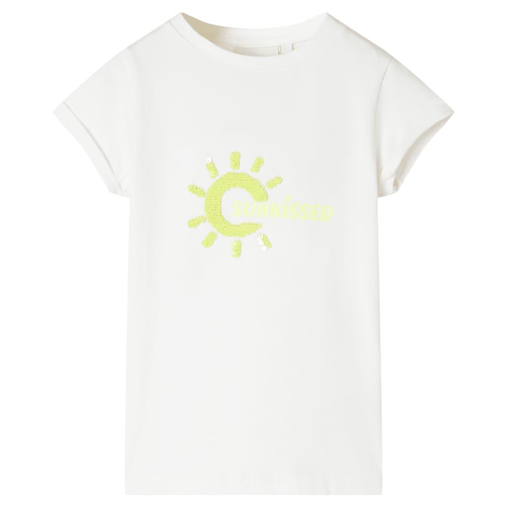 Kinder-T-Shirt Neongelb 92