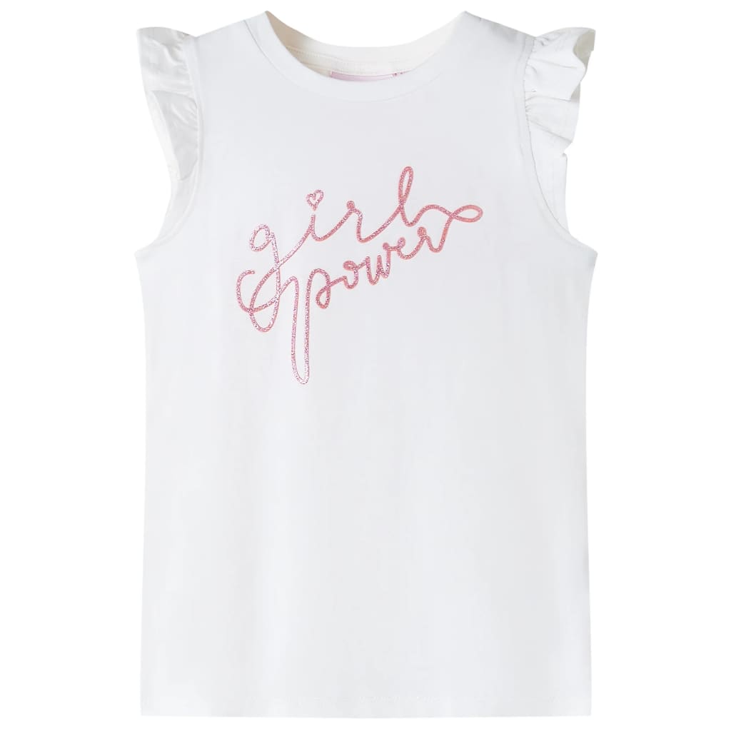 Kinder-T-Shirt mit Rüschenärmeln Zartrosa 92