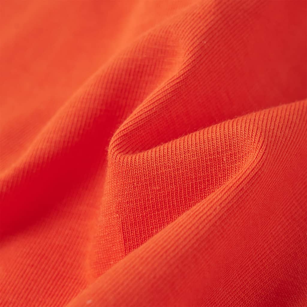 Kinder-T-Shirt Dunkelorange 92