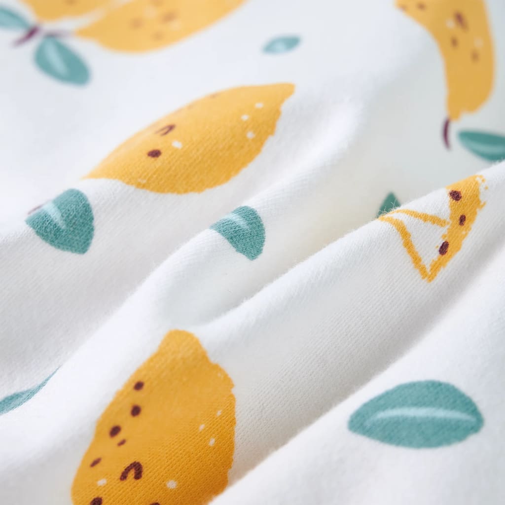 Kinder-T-Shirt mit Bindesaum Ecru 92