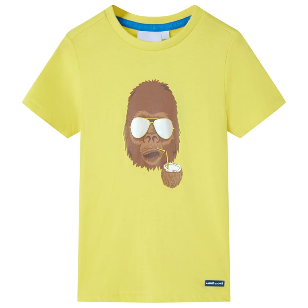 Kinder-Kurzarmshirt Hellkhaki 92