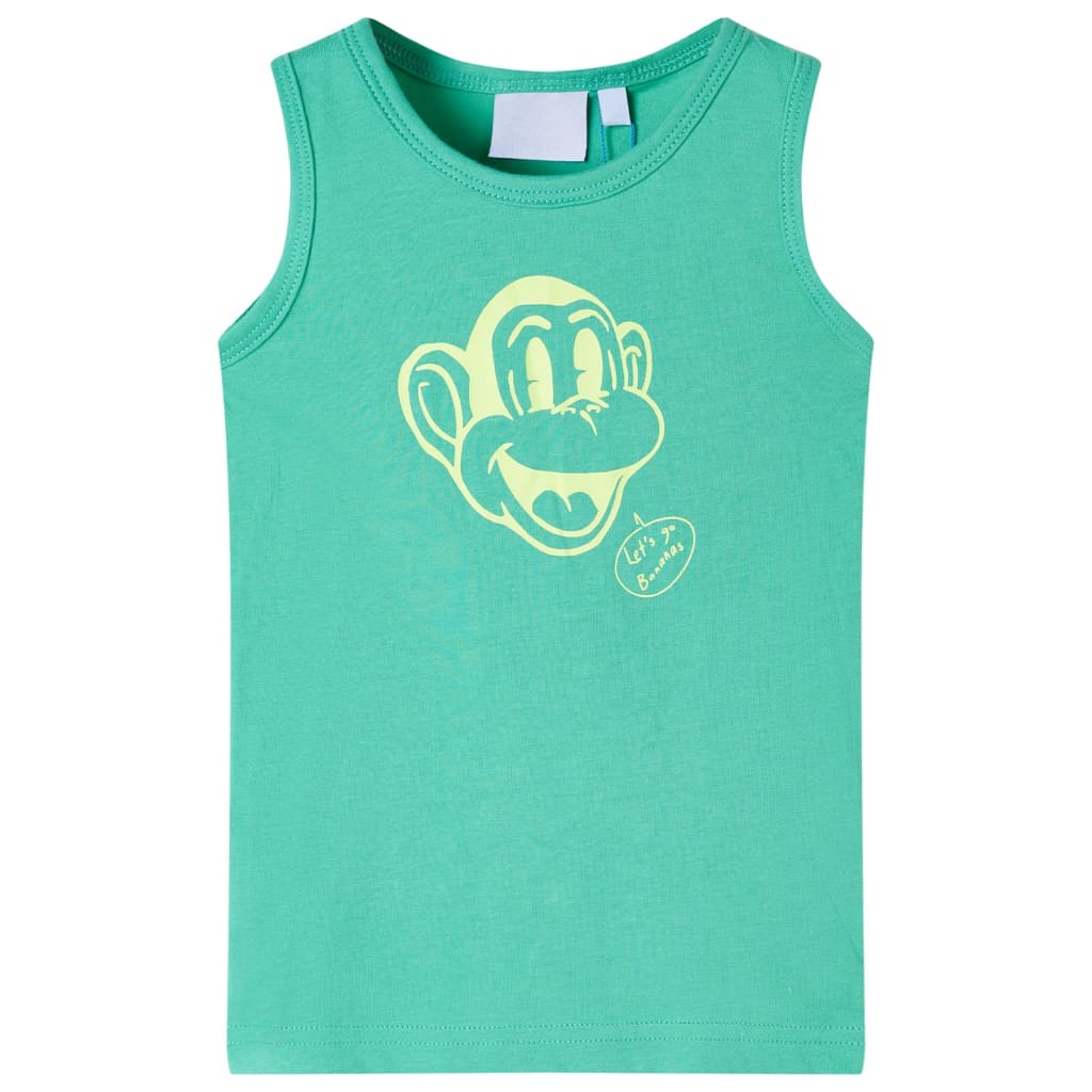 Kinder-Tanktop Blau Melange 92