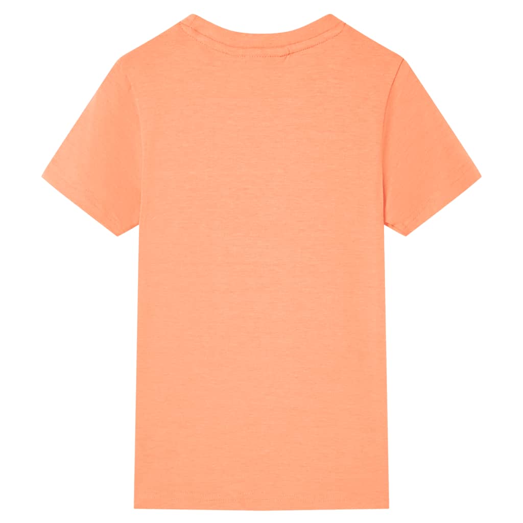 Kinder-Kurzarmshirt Neonorange 92