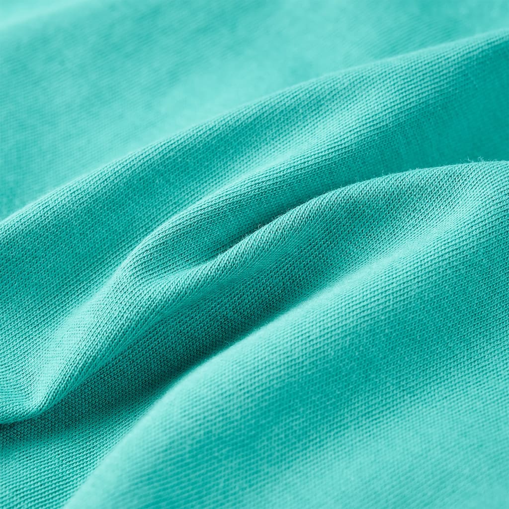 Kinder-Kurzarmshirt Dunkles Minzgrün 92