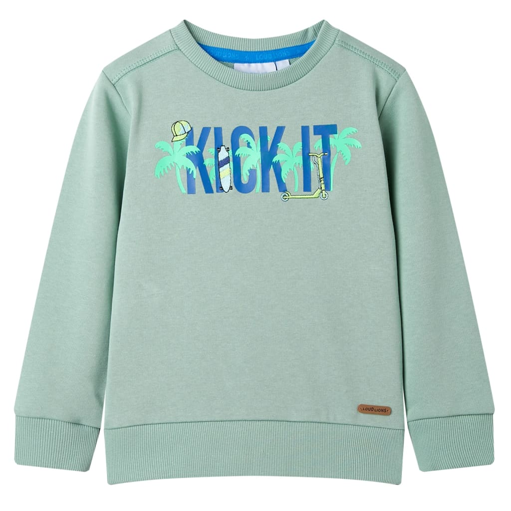 Kinder-Sweatshirt Hellblau Melange 92
