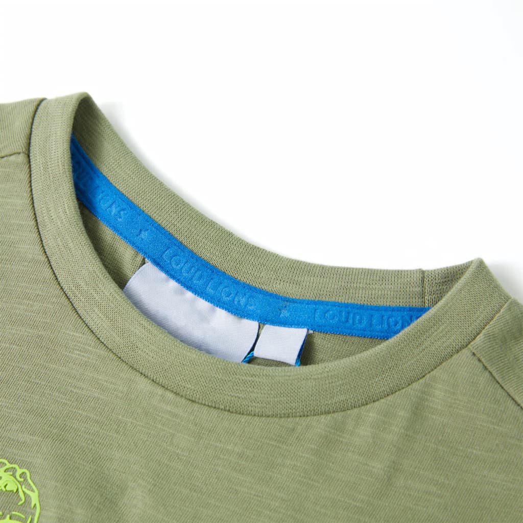 Kinder-Kurzarmshirt Helles Khaki 92