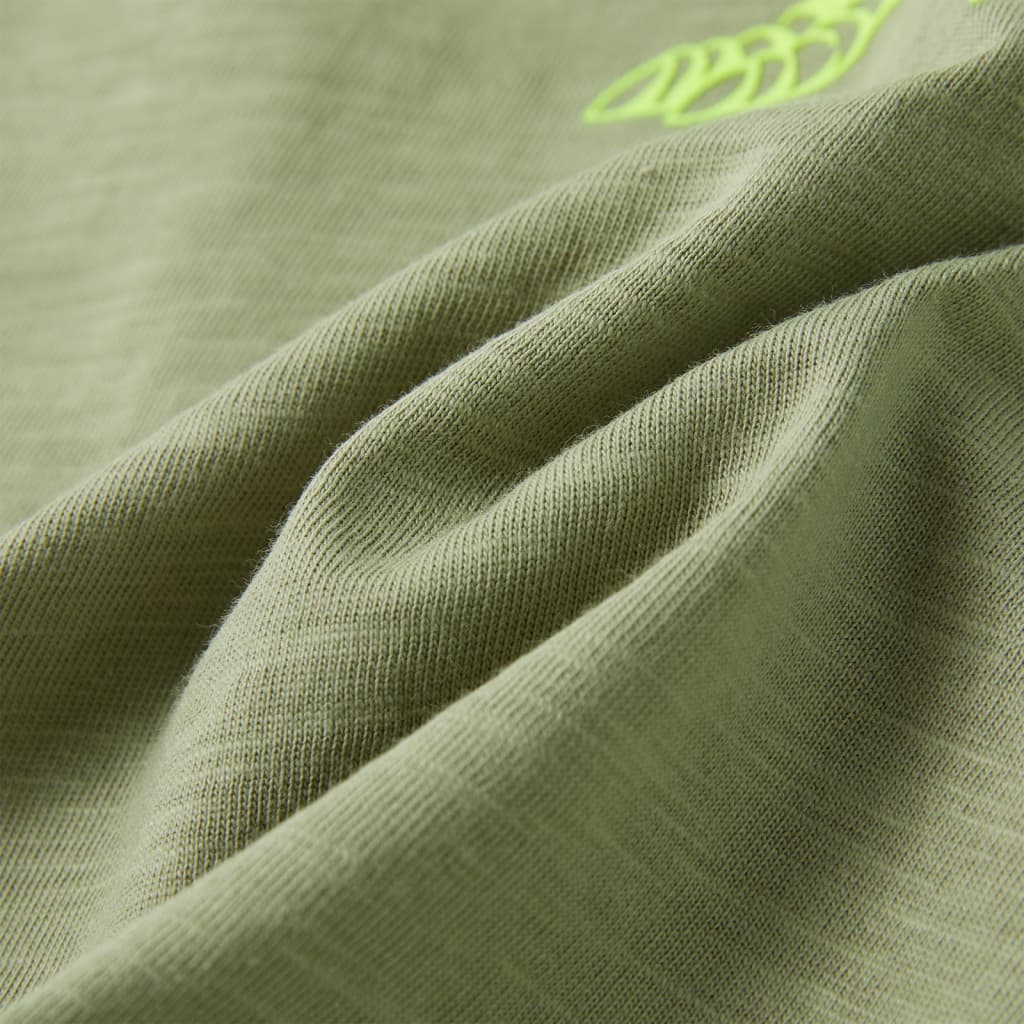 Kinder-Kurzarmshirt Helles Khaki 92