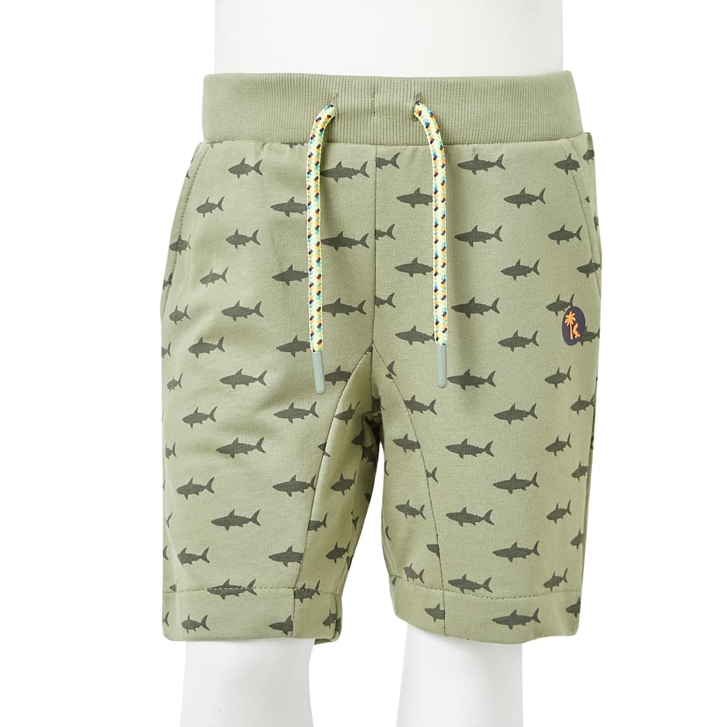 Kindershorts mit Kordelzug Helles Khaki 92