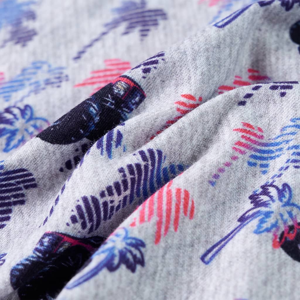 Kinder-T-Shirt Grau Melange 92