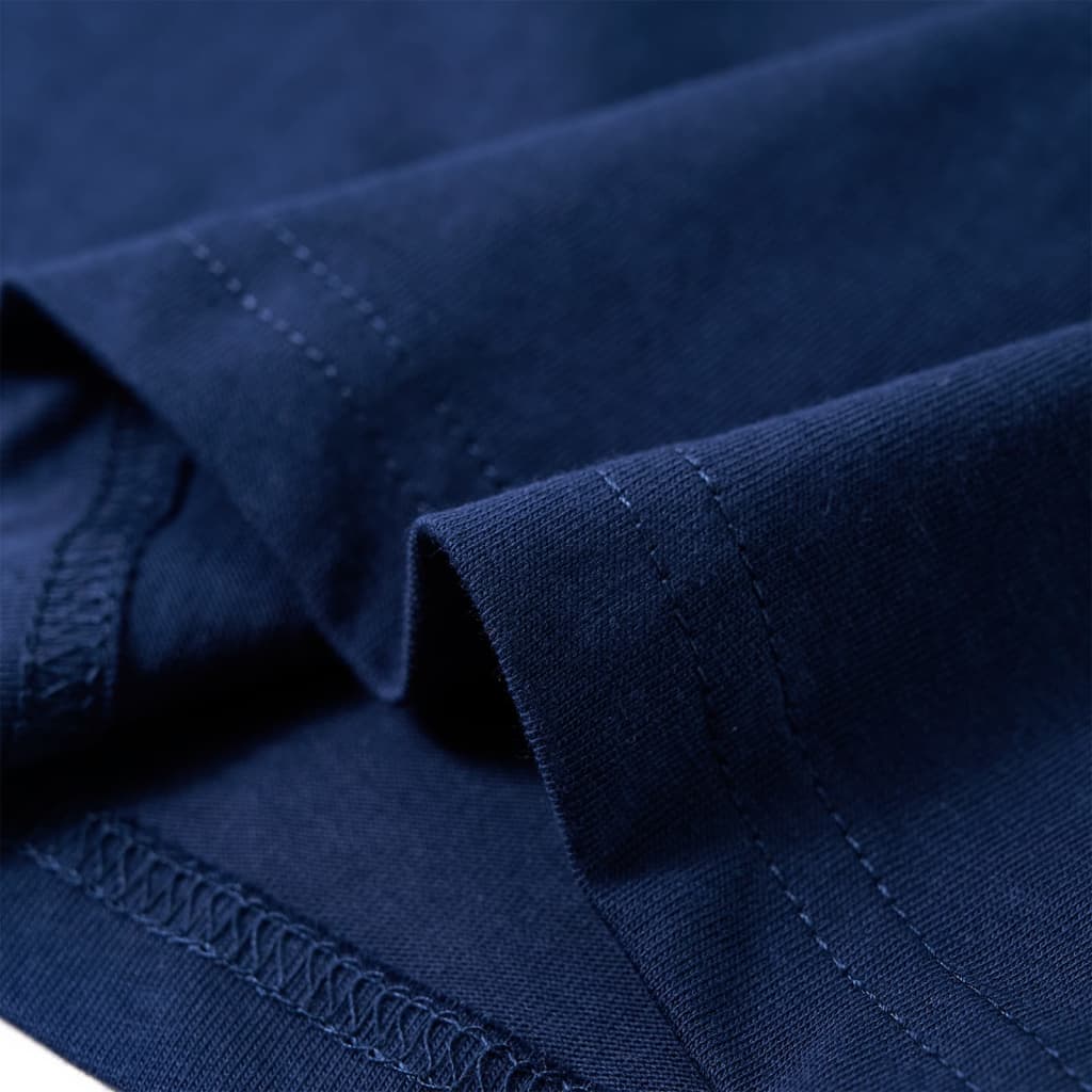 Kinder-Langarmshirt Marineblau 92