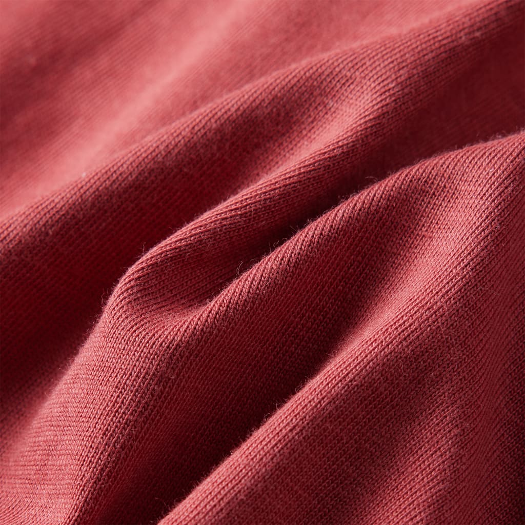 Kinder-Langarmshirt Dunkelrot 92