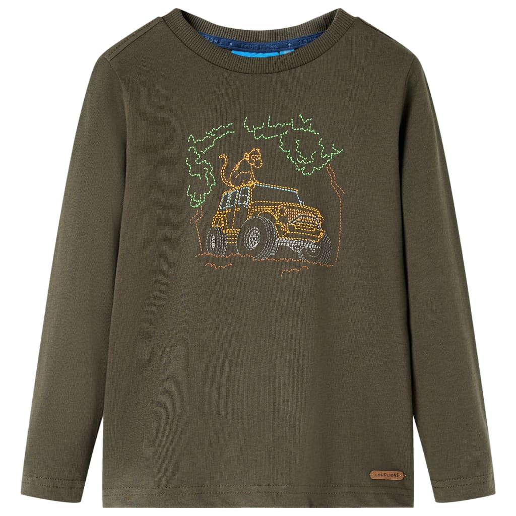 Kinder-Langarmshirt Marineblau 92