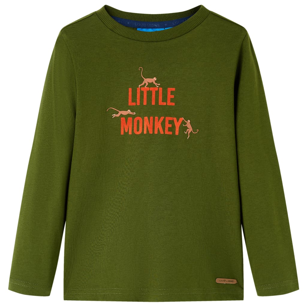 Kinder-Langarmshirt Dunkelrot 92