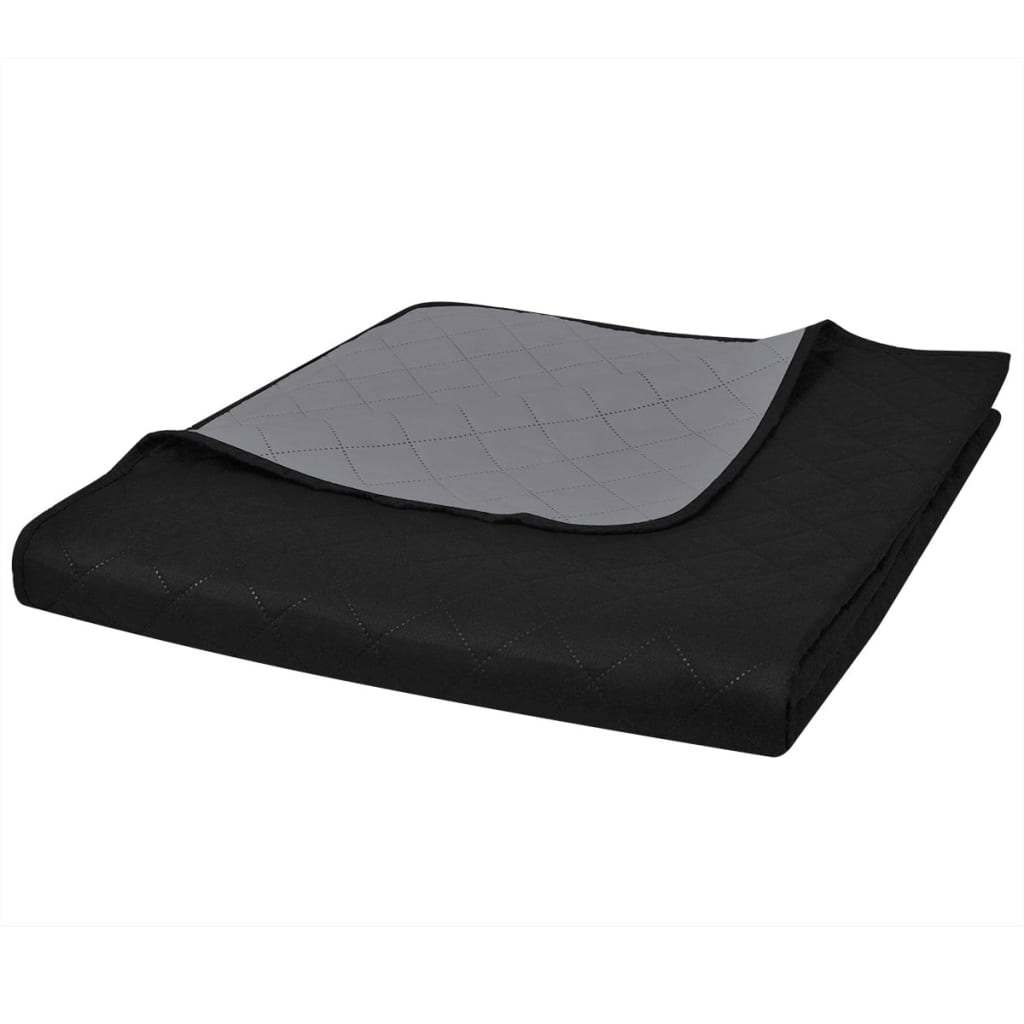 Zweiseitige Tagesdecke Gesteppt Beige/Braun 230x260 cm
