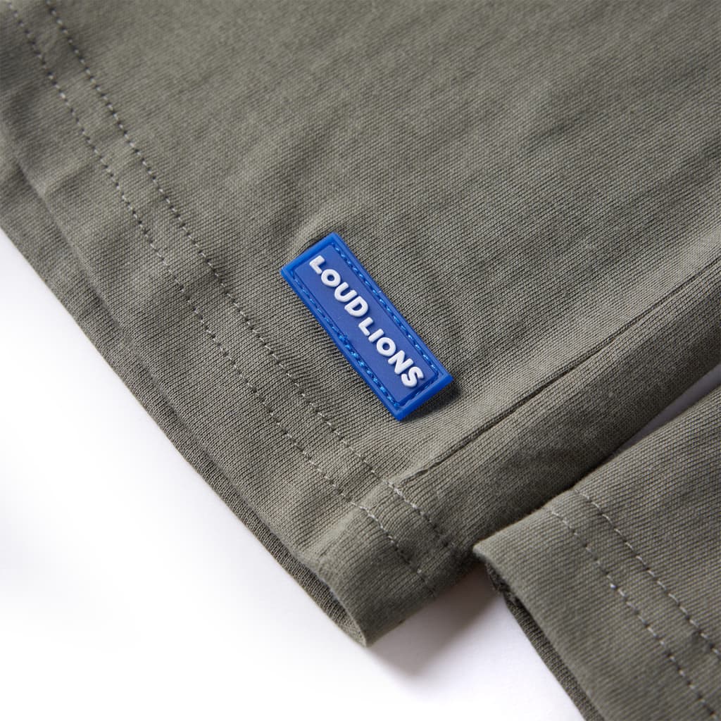 Kinder-Langarmshirt Khaki 92