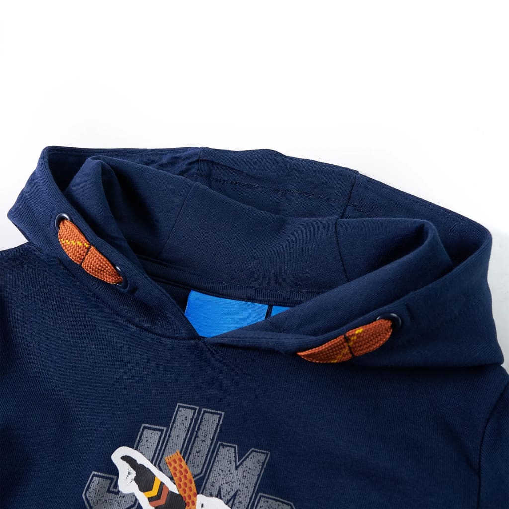 Kinder-Kapuzenpullover Marineblau 92