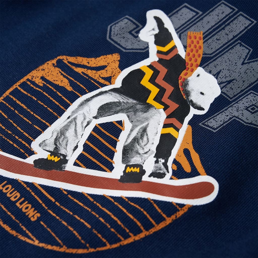 Kinder-Kapuzenpullover Marineblau 92