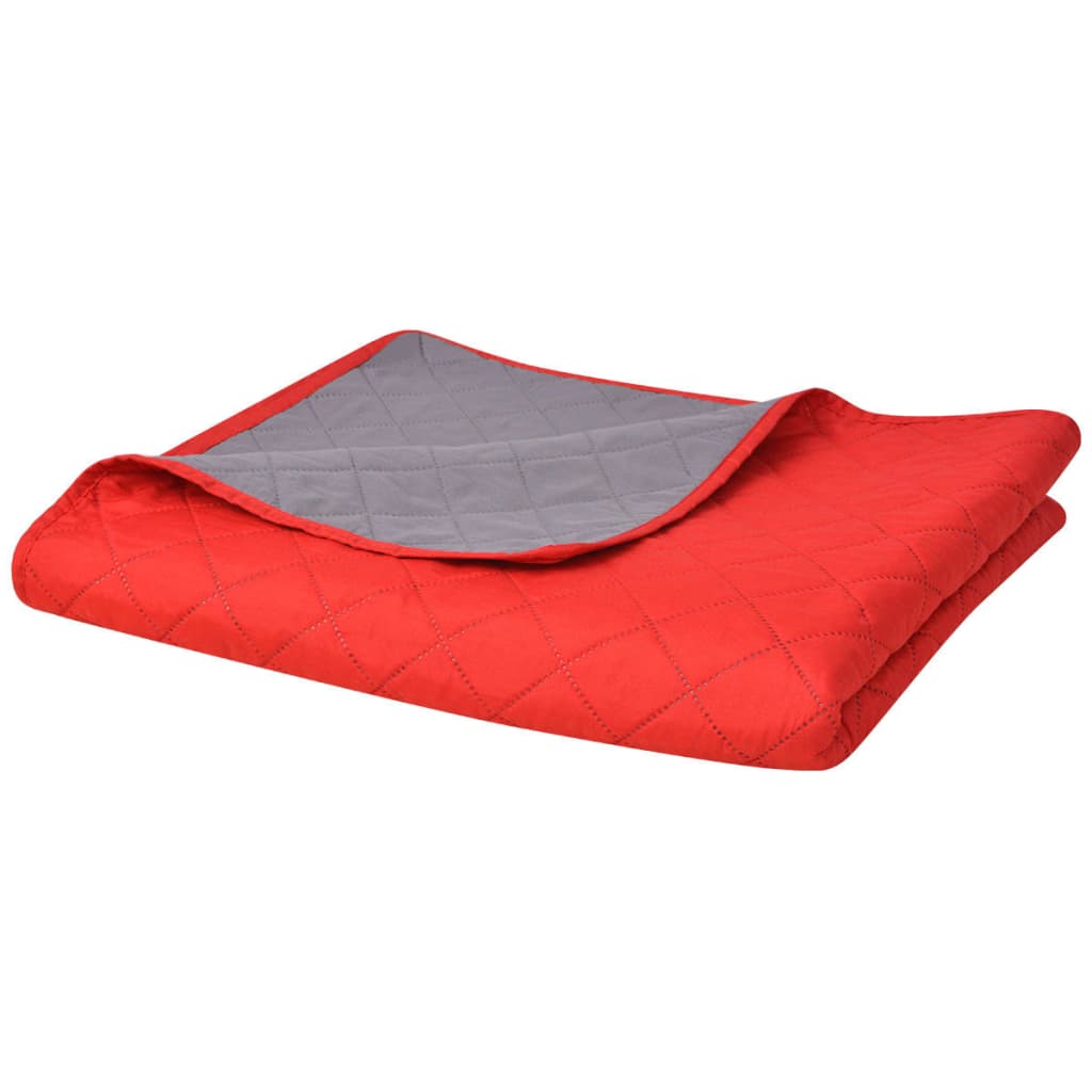 Zweiseitige Tagesdecke Gesteppt Beige/Braun 230x260 cm