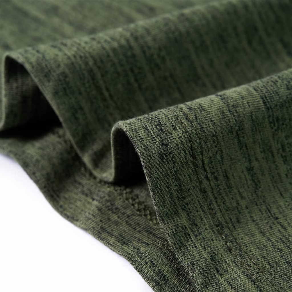 Kinder-Langarmshirt Khaki Melange 92