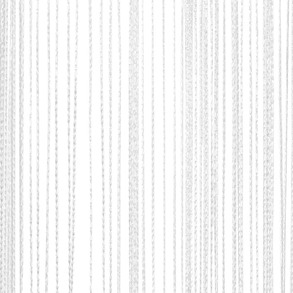 vidaXL Fadenvorhang 2 Stk.100 x 250 cm Weiß