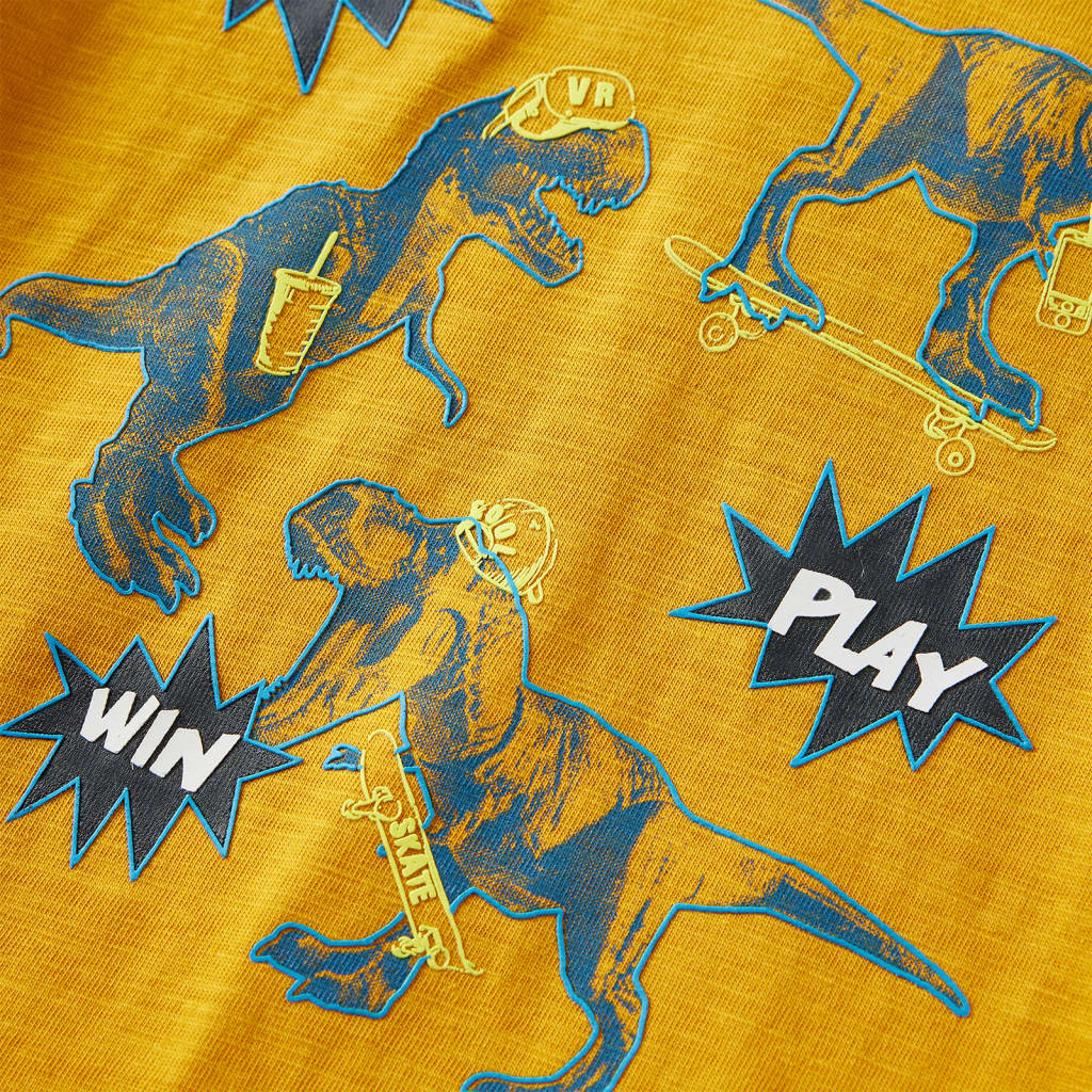 Kinder-Langarmshirt Ocker 92