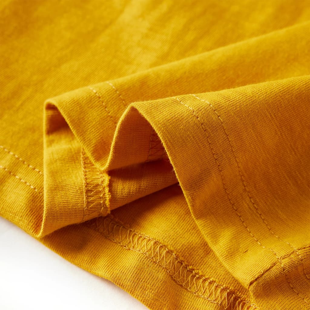 Kinder-Langarmshirt Ocker 92