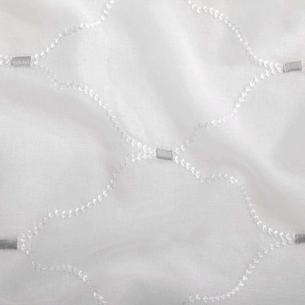 vidaXL Vorhänge 2 pcs Weiß 140 x 245 cm Polyester