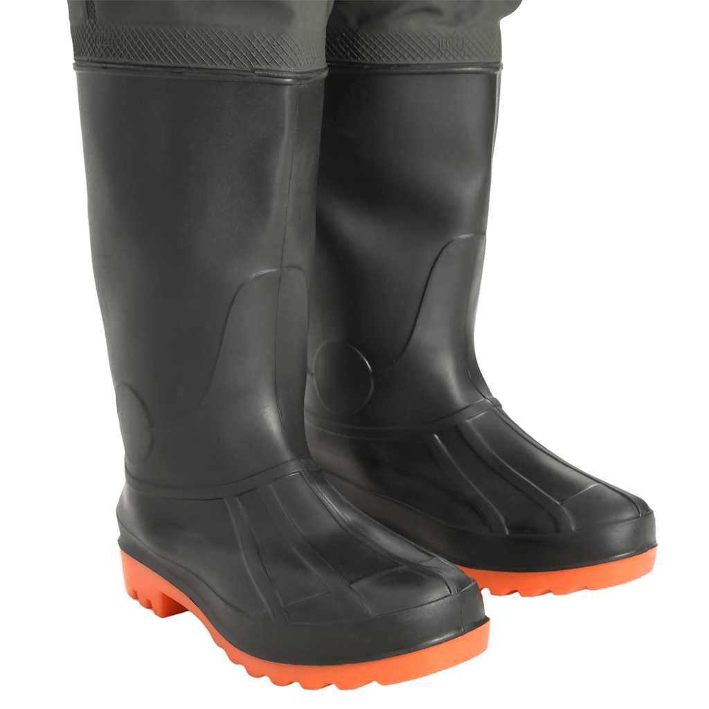 vidaXL Wathose mit Stiefeln Grün Größe 38