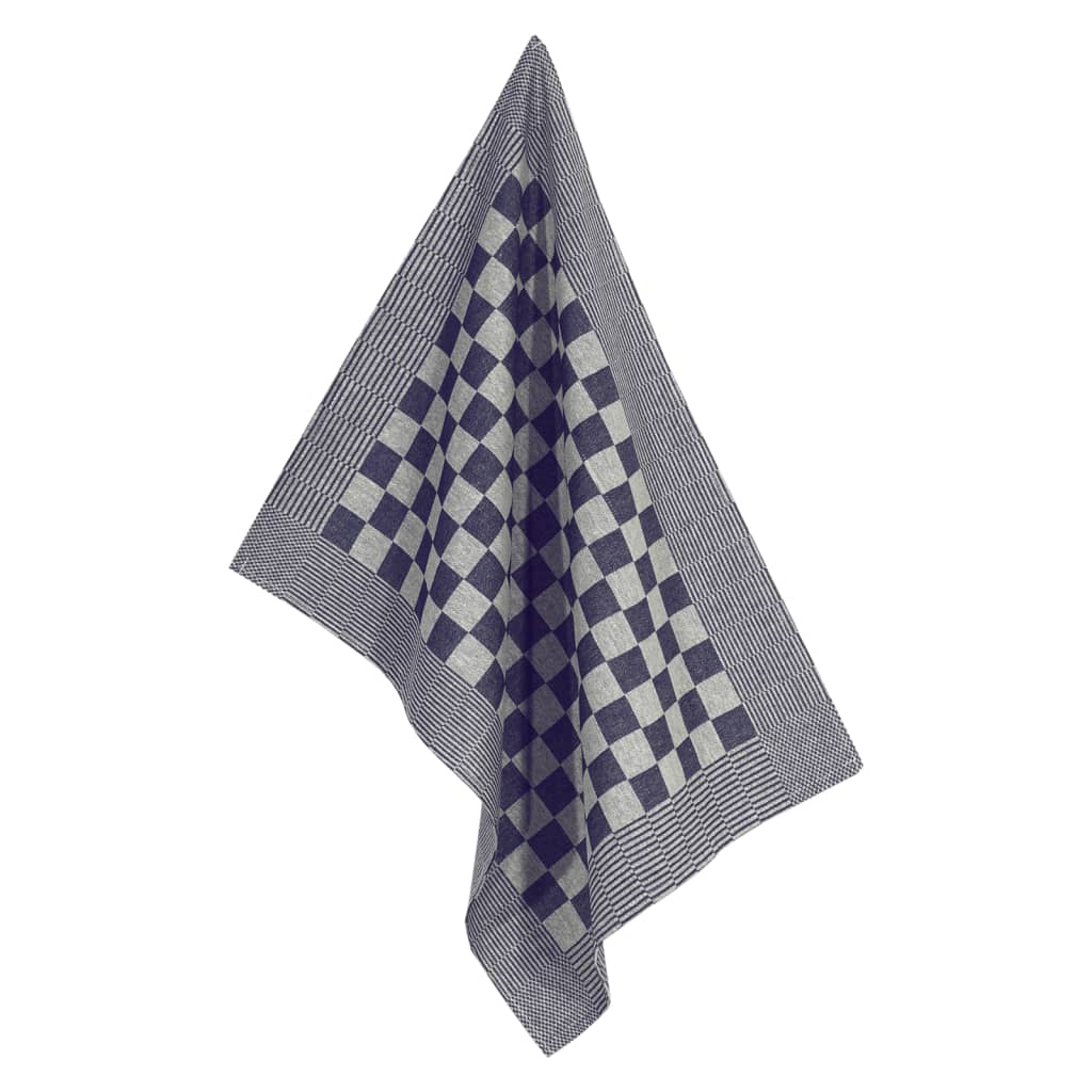 vidaXL Geschirrtücher 10 Stk. Blau und Weiß 50x70 cm Baumwolle