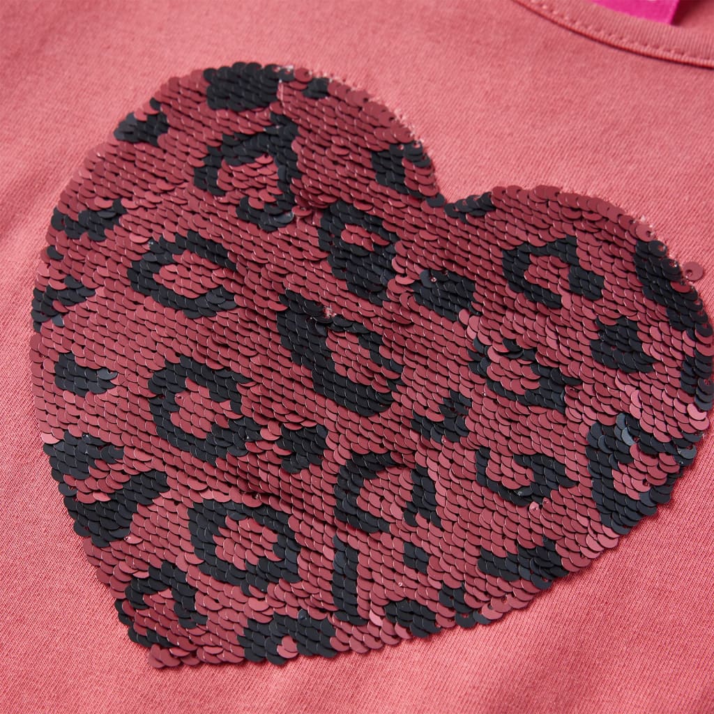 Kinder-Langarmshirt Altrosa 92