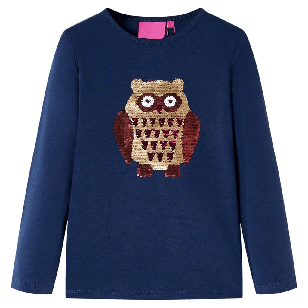 Kinder-Langarmshirt Knallrosa 92