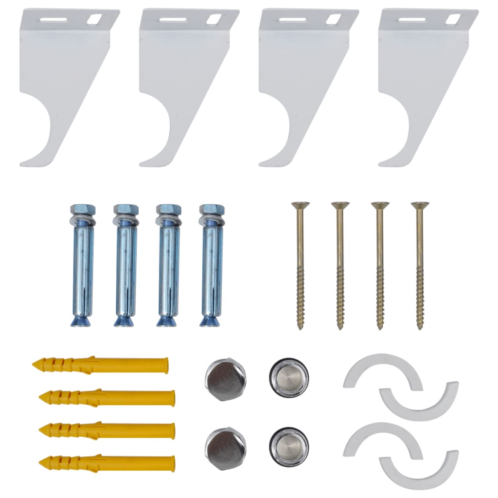 vidaXL Paneelheizkörper Weiß 311 × 900 mm