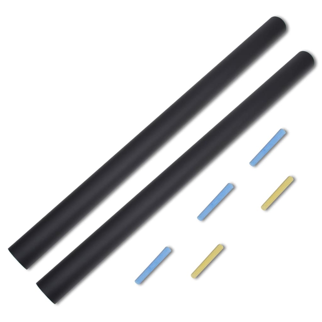 vidaXL Wandaufkleber Kreidetafel 0,45x2 m 2 Rollen mit Kreiden