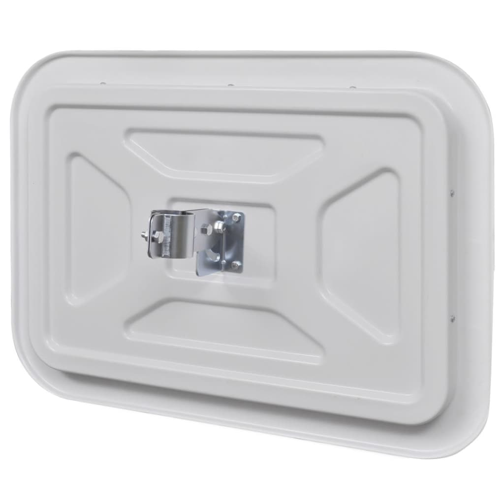 vidaXL Verkehrsspiegel Konvex Viereckig 40×60 cm mit Reflektoren