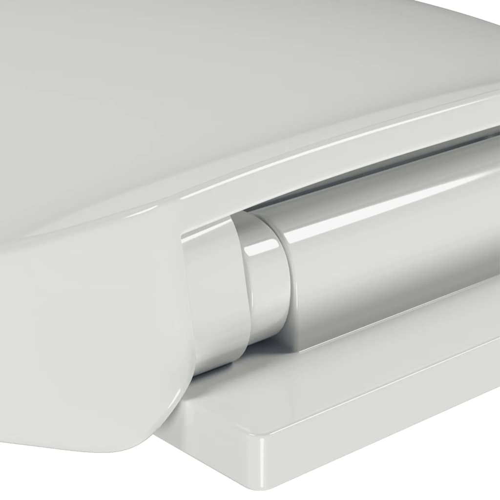 vidaXL Toilettensitz mit Absenkautomatik Weiß Oval