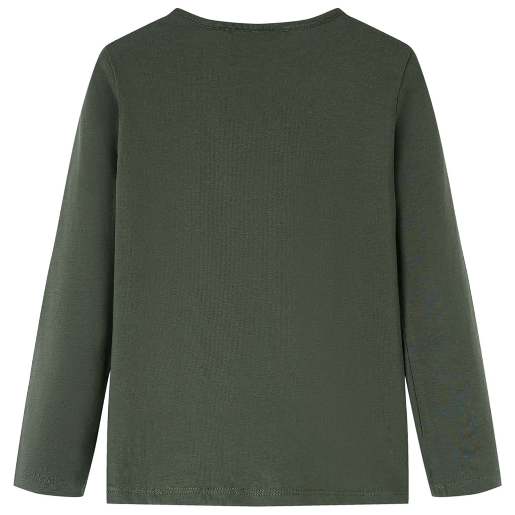 Kinder-Langarmshirt Khaki 92
