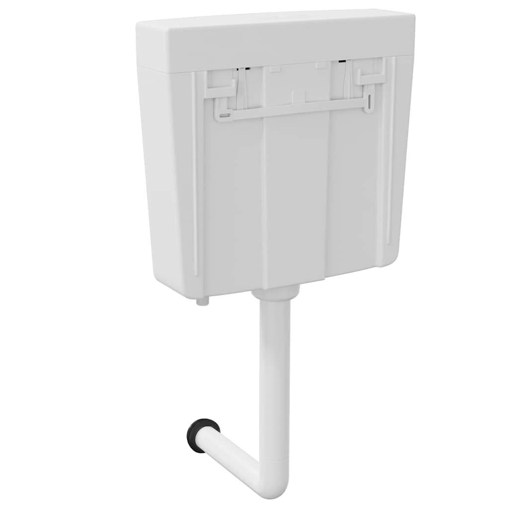 vidaXL Spülkasten Wasserzulauf Unten 3/6 L Weiß