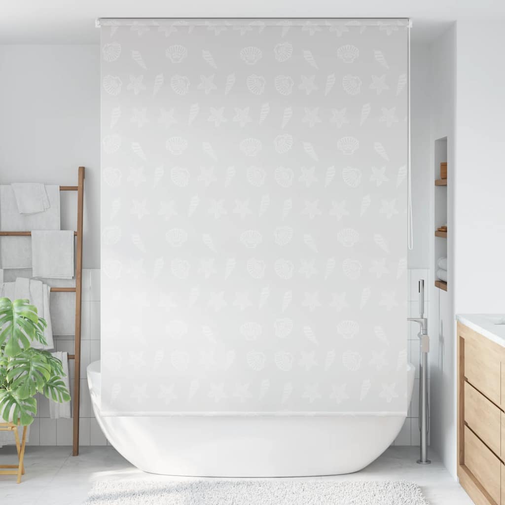 vidaXL Duschrollo 80x240 cm Weiß