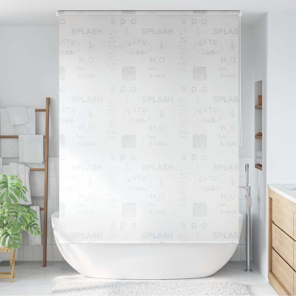 vidaXL Duschrollo 80x240 cm Weiß