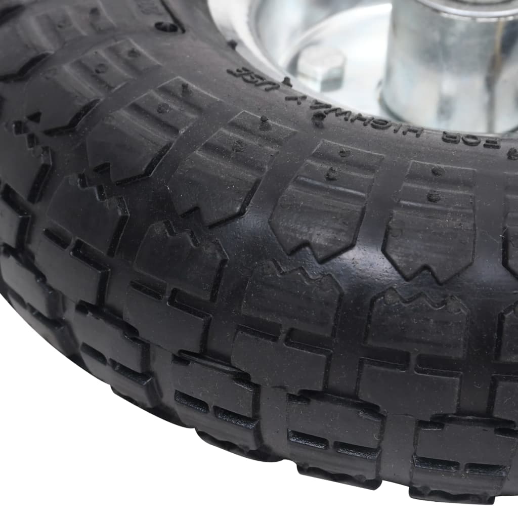 vidaXL Sackkarrenräder 2 Stk. Gummi 4,10 / 3,50 - 4 (260x83)