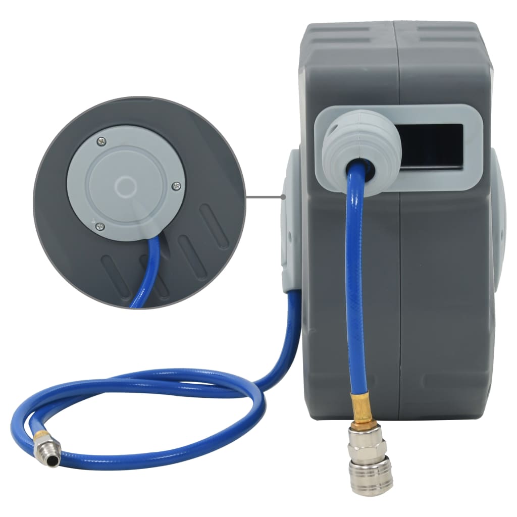 vidaXL Automatischer Druckluft-Schlauchaufroller 1/4" 12 m