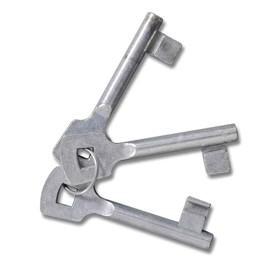 vidaXL Maschen-Gartentor verzinkter Stahl 300 x 100 cm Grau