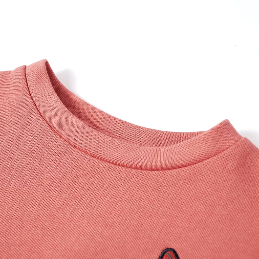 Kinder-Sweatshirt mit Farbblock Rosa 92