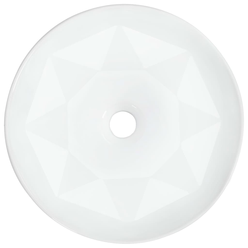 vidaXL Waschbecken 36 x 14 cm Keramik Weiß