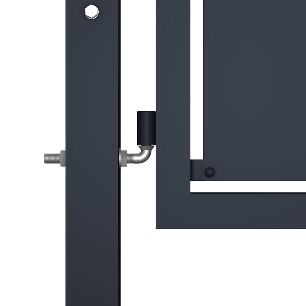 vidaXL Gartentor aus Stahl 100 x 75 cm Anthrazit