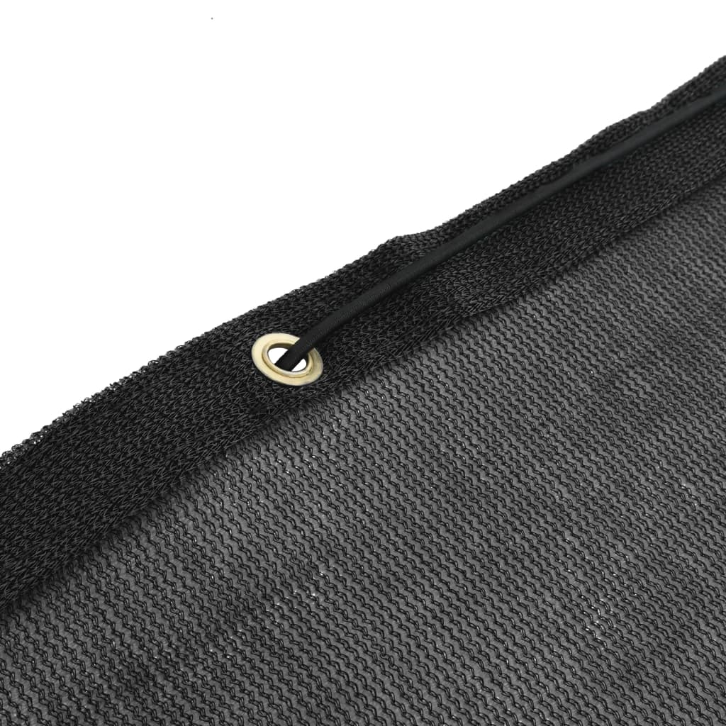 vidaXL Anhängernetz HDPE 1,5x2,2 m Schwarz